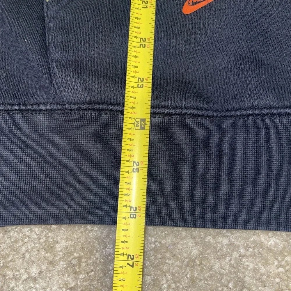 Nike Go The Extra Smile Hoodie Black Orange Smiley Face Graphic Mens Medium